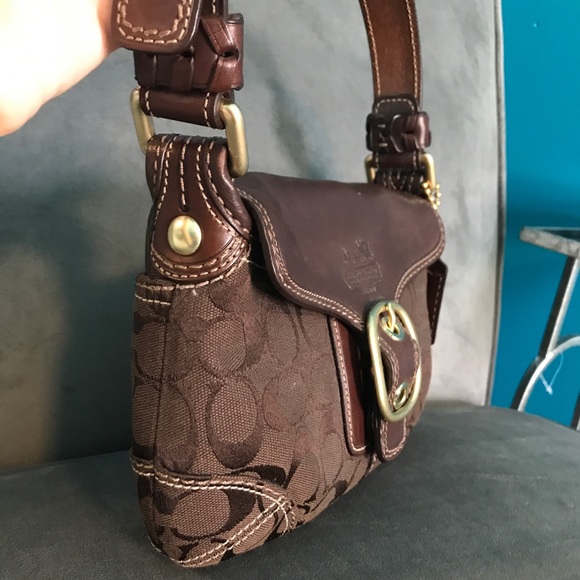 COACH Bleecker mini flap hobo bag - Picture 3 of 8